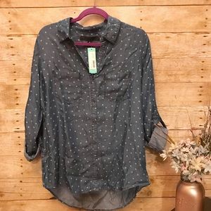Tinsel chambray top